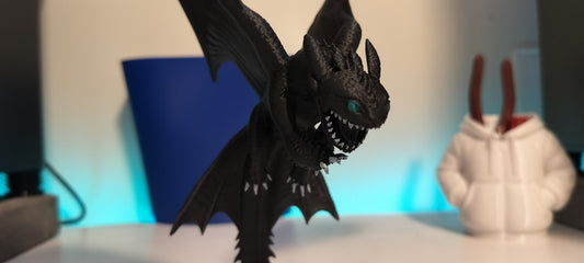 Realistic Toothless Statue (How to Train Your Dragon re-imagined)